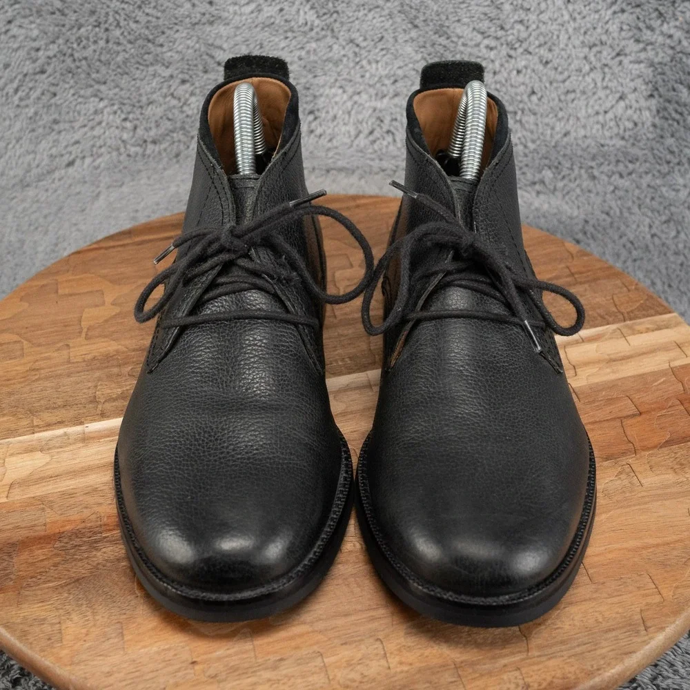 Cole Haan C24524 Black Pebble Grain Leather Chukka Boots Mens Size 7 M